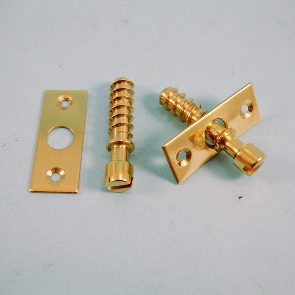 THD093/PB • 38mm o/a • Polished Brass • Simplex Screws On Plates